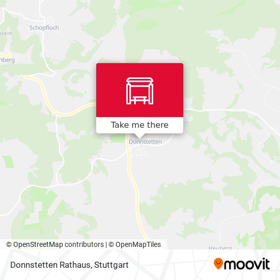 Donnstetten Rathaus map