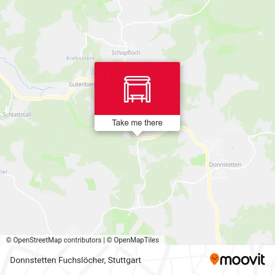 Карта Donnstetten Fuchslöcher