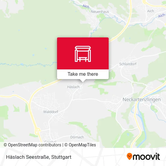 Карта Häslach Seestraße
