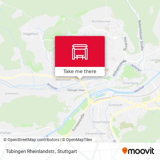 Tübingen Rheinlandstr. map