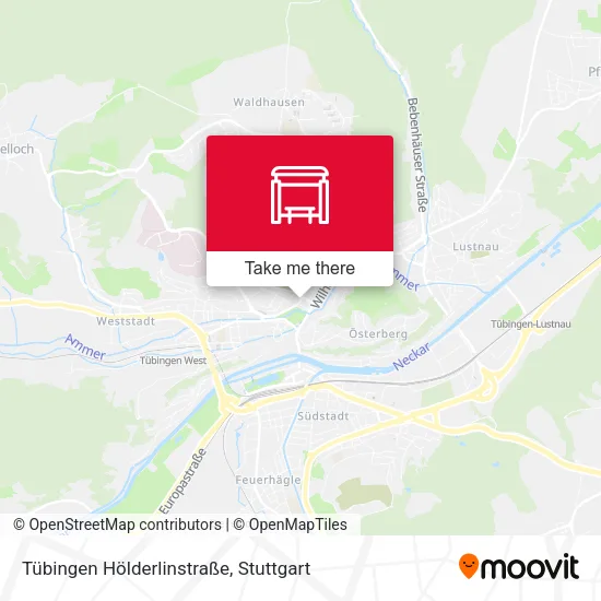Карта Tübingen Hölderlinstraße