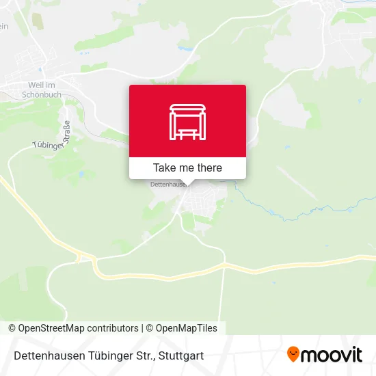 Карта Dettenhausen Tübinger Str.
