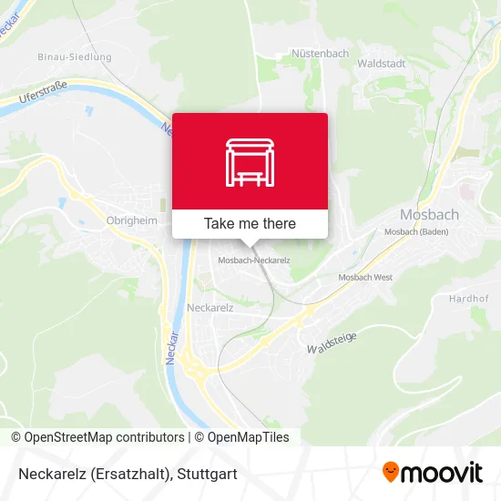 Карта Neckarelz (Ersatzhalt)