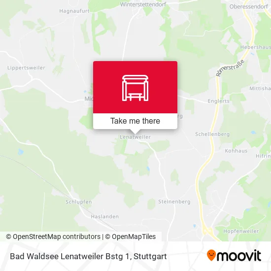 Карта Bad Waldsee Lenatweiler Bstg 1