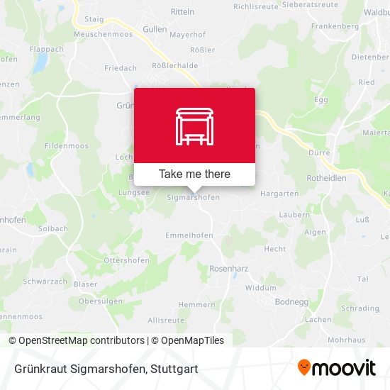 Grünkraut Sigmarshofen map