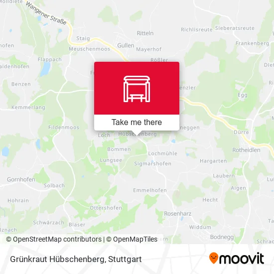 Карта Grünkraut Hübschenberg