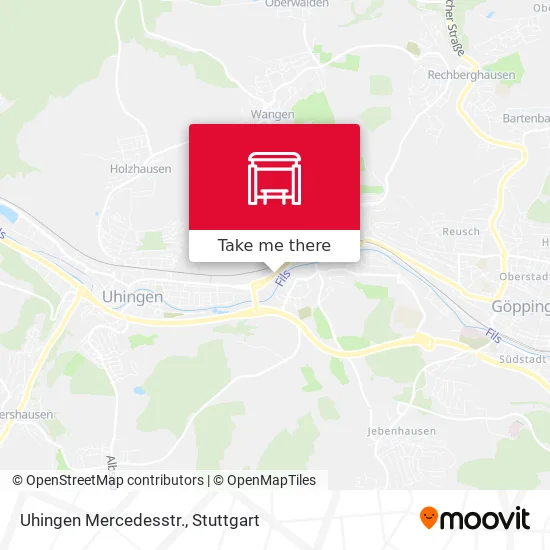 Карта Uhingen Mercedesstr.