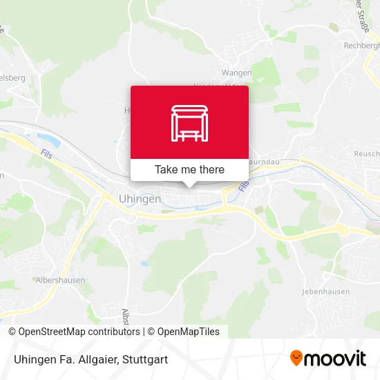 Карта Uhingen Fa. Allgaier
