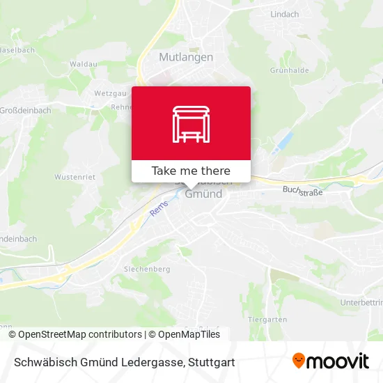 Карта Schwäbisch Gmünd Ledergasse