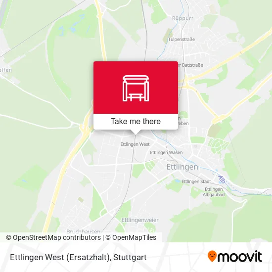Карта Ettlingen West (Ersatzhalt)