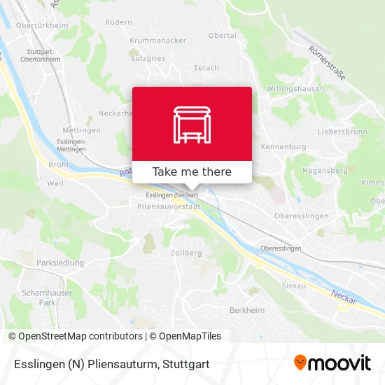 Карта Esslingen (N) Pliensauturm