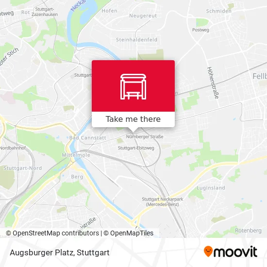 Карта Augsburger Platz