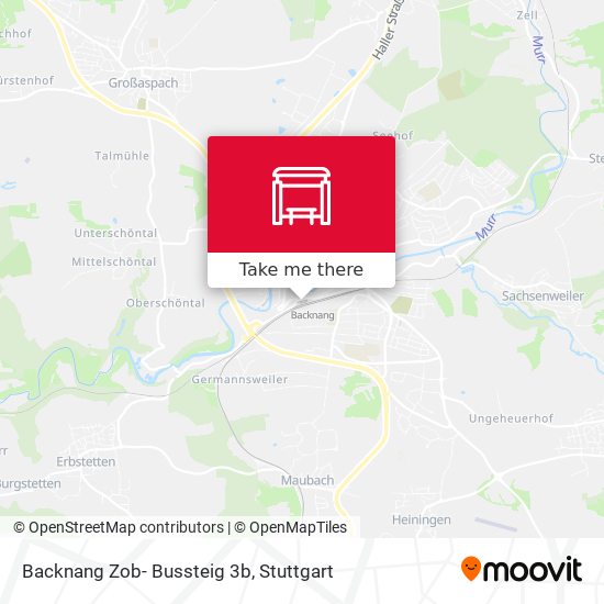 Карта Backnang Zob- Bussteig 3b