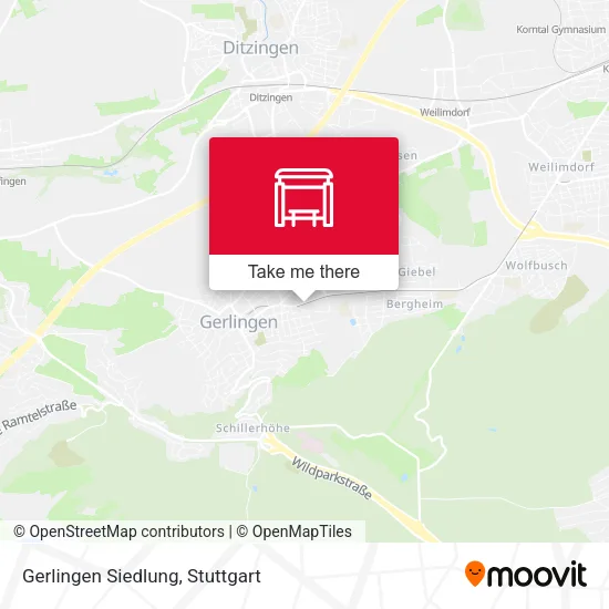 Карта Gerlingen Siedlung