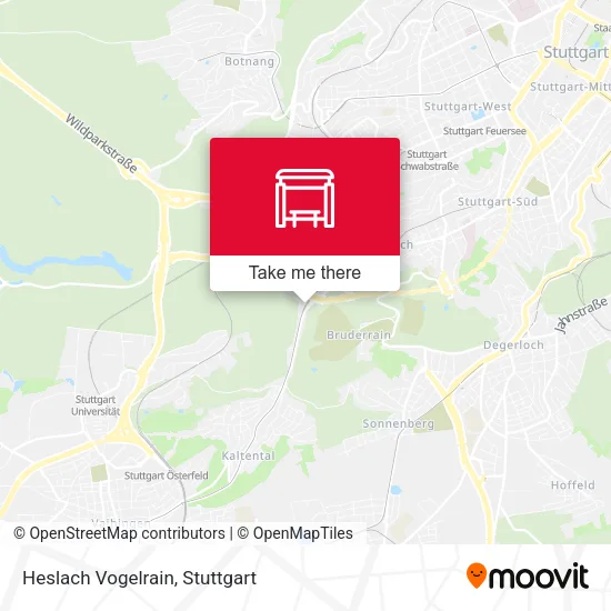 Карта Heslach Vogelrain