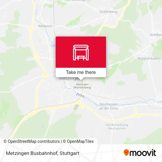 Карта Metzingen Busbahnhof