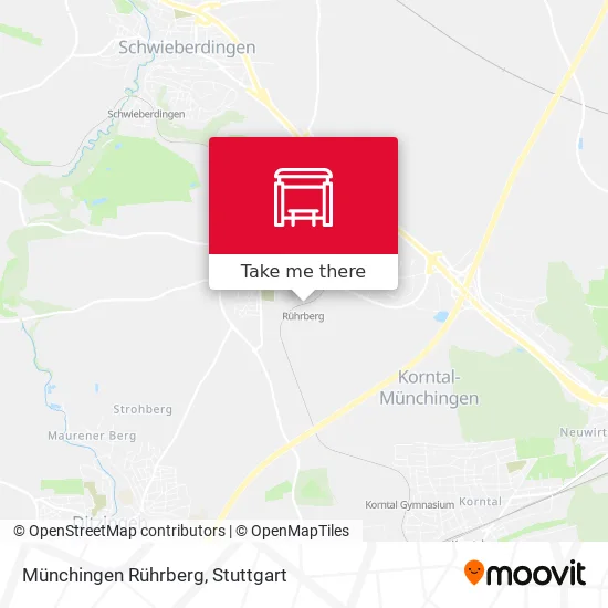 Карта Münchingen Rührberg