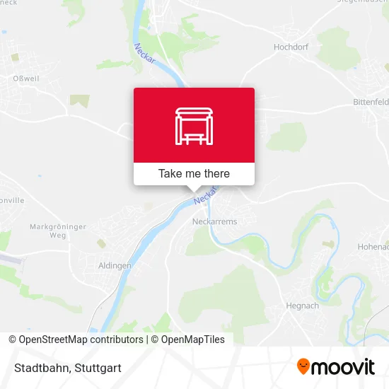 Карта Stadtbahn