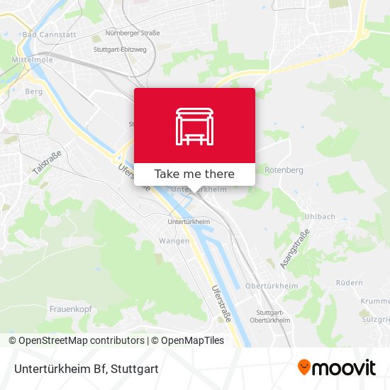 Карта Untertürkheim Bf