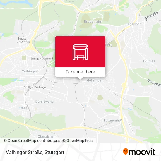 Карта Vaihinger Straße