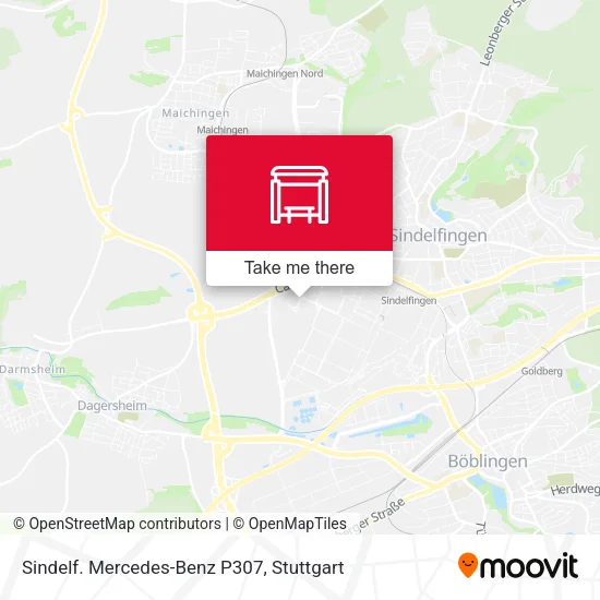 Sindelf. Mercedes-Benz P307 map