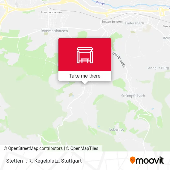 Карта Stetten I. R. Kegelplatz