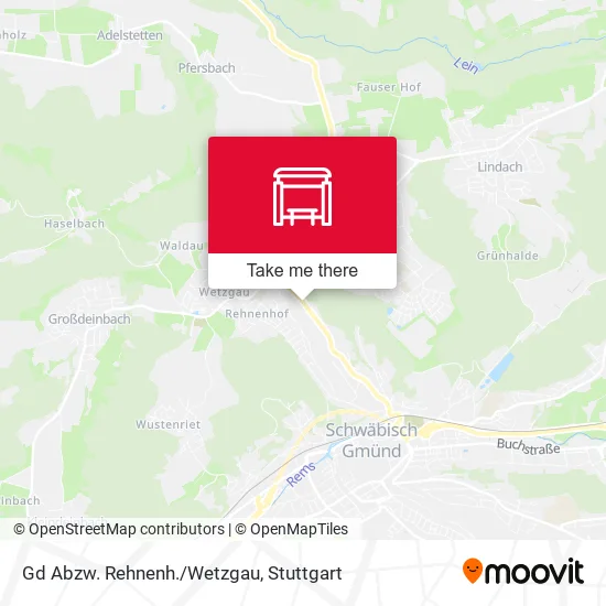 Карта Gd Abzw. Rehnenh./Wetzgau
