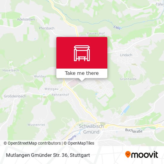 Mutlangen Gmünder Str. 36 map