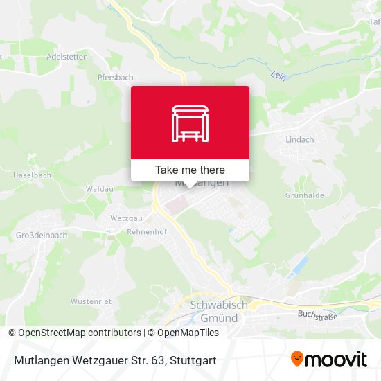 Карта Mutlangen Wetzgauer Str. 63