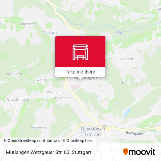 Карта Mutlangen Wetzgauer Str. 63