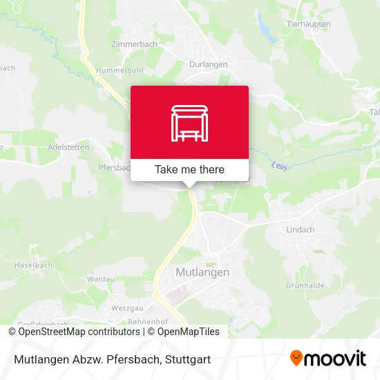Карта Mutlangen Abzw. Pfersbach