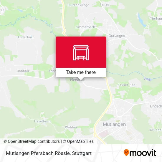 Карта Mutlangen Pfersbach Rössle