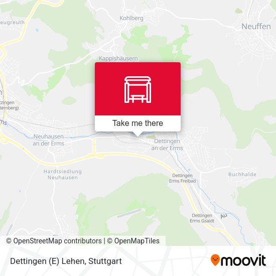 Карта Dettingen (E) Lehen