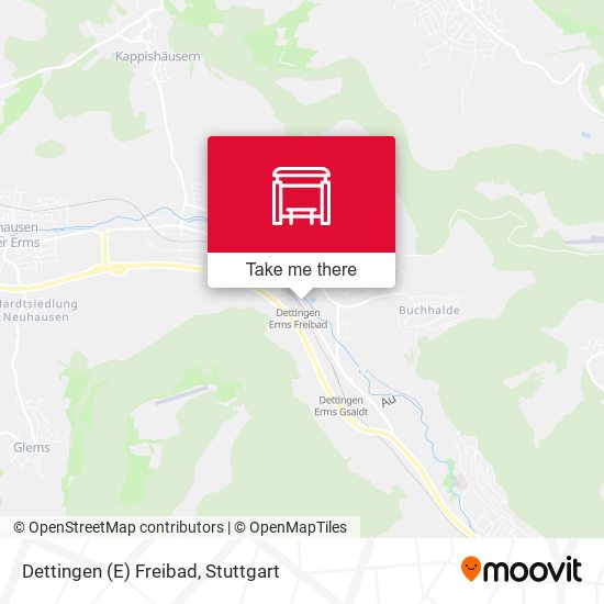 Карта Dettingen (E) Freibad