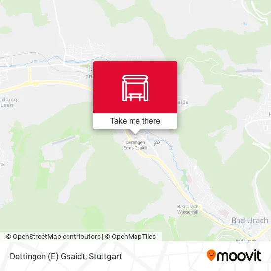 Карта Dettingen (E) Gsaidt