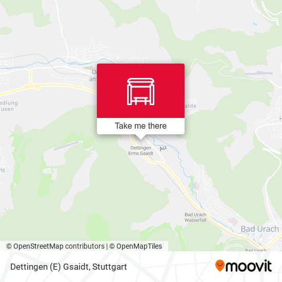 Карта Dettingen (E) Gsaidt