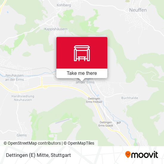 Карта Dettingen (E) Mitte