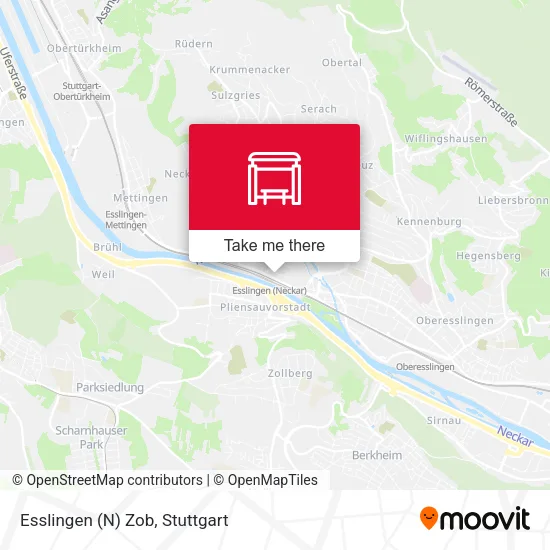 Карта Esslingen (N) Zob