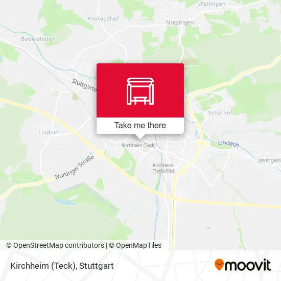 Карта Kirchheim (Teck)