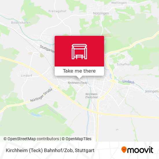 Kirchheim (Teck) Bahnhof/Zob map