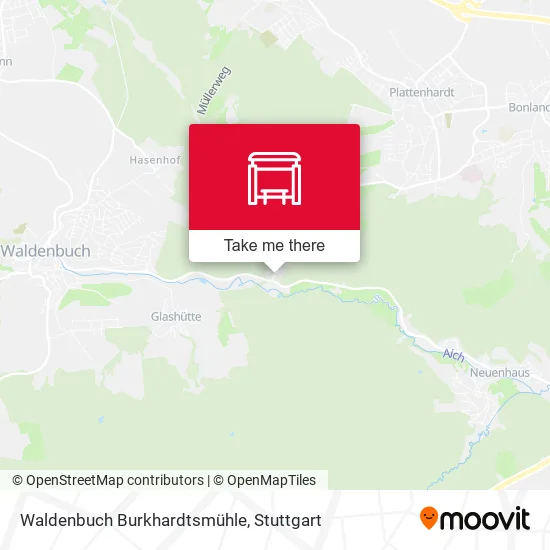 Карта Waldenbuch Burkhardtsmühle