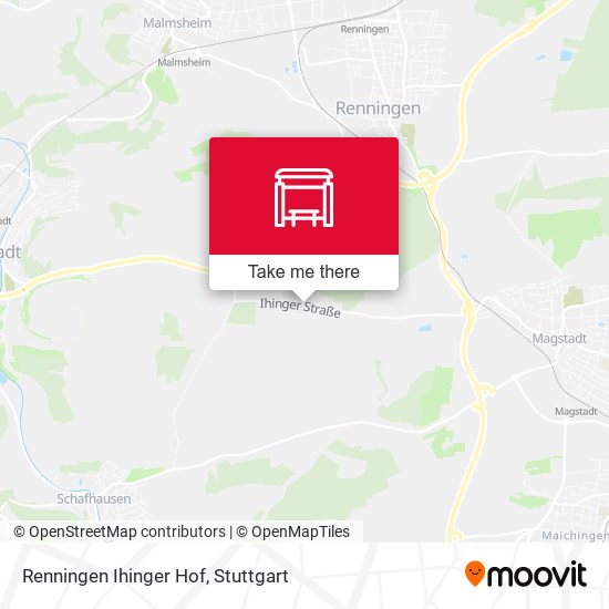 Renningen Ihinger Hof map