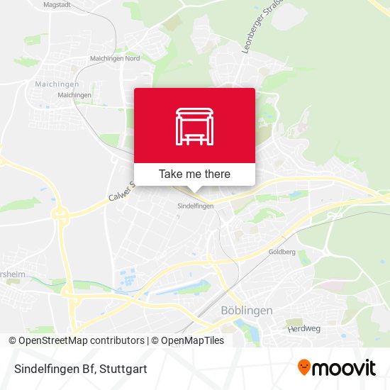 Sindelfingen Bf map