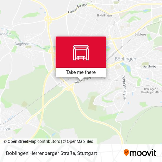 Карта Böblingen Herrenberger Straße