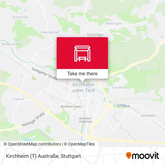 Kirchheim (T) Austraße map