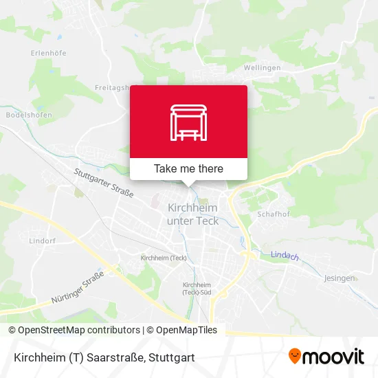 Карта Kirchheim (T) Saarstraße