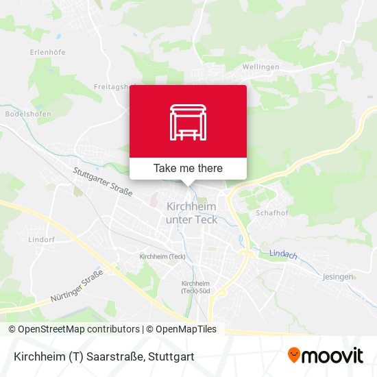 Kirchheim (T) Saarstraße map