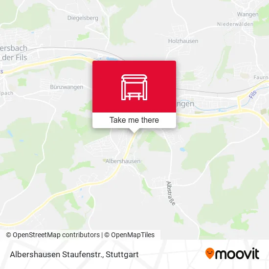 Карта Albershausen Staufenstr.