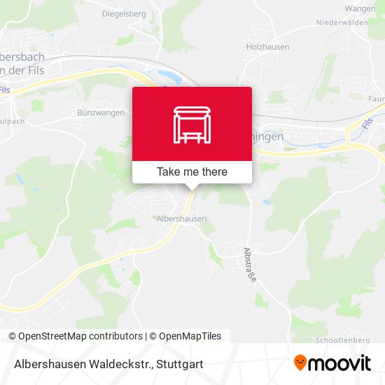 Карта Albershausen Waldeckstr.