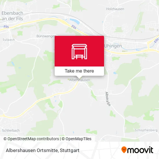 Карта Albershausen Ortsmitte